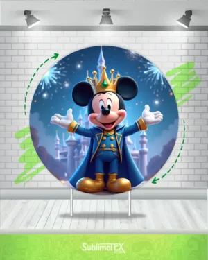Fondo Redondo con Elástico Mickey Príncipe